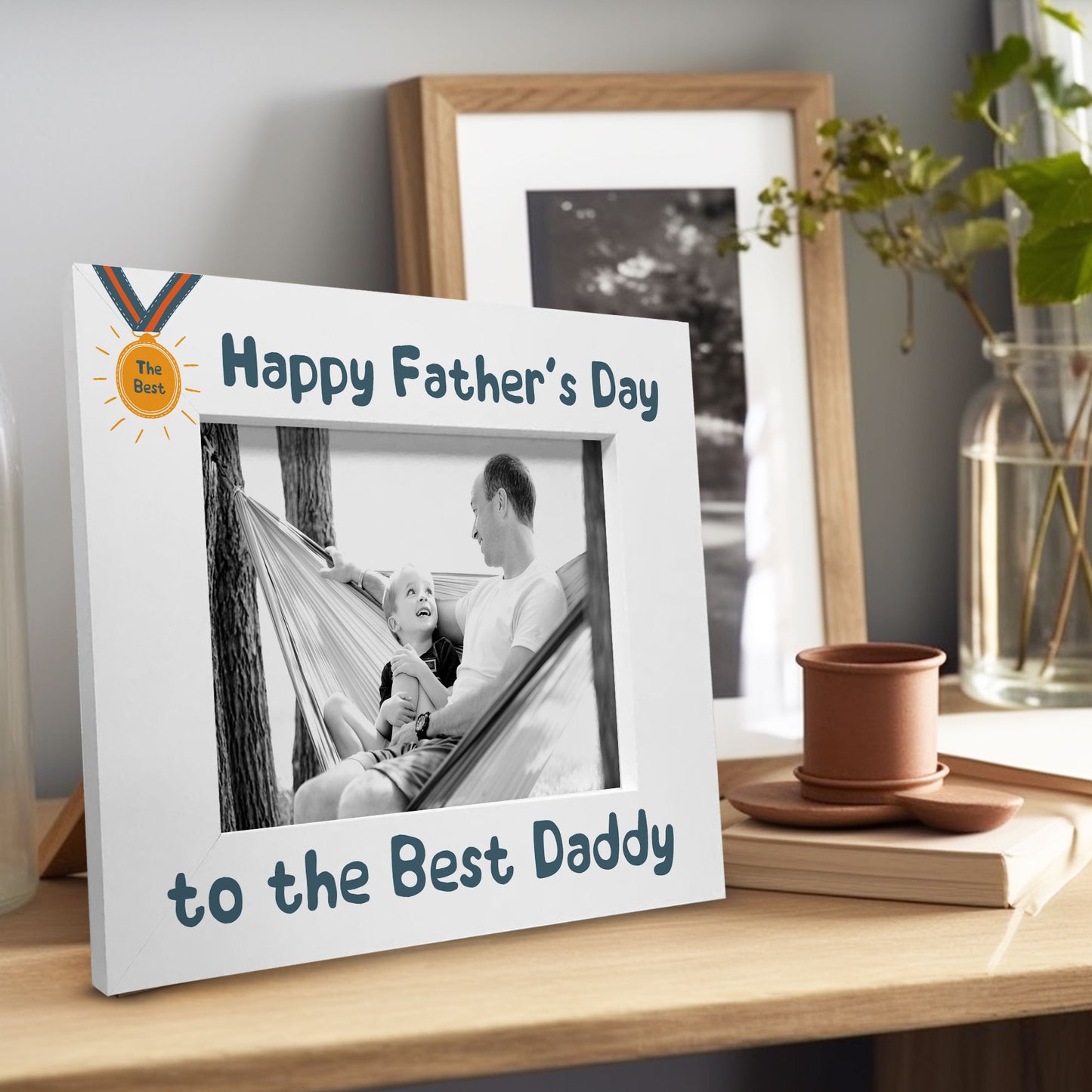 Fathers Day Gift For The Best Daddy Photo Frame Wood Daddy Gifts