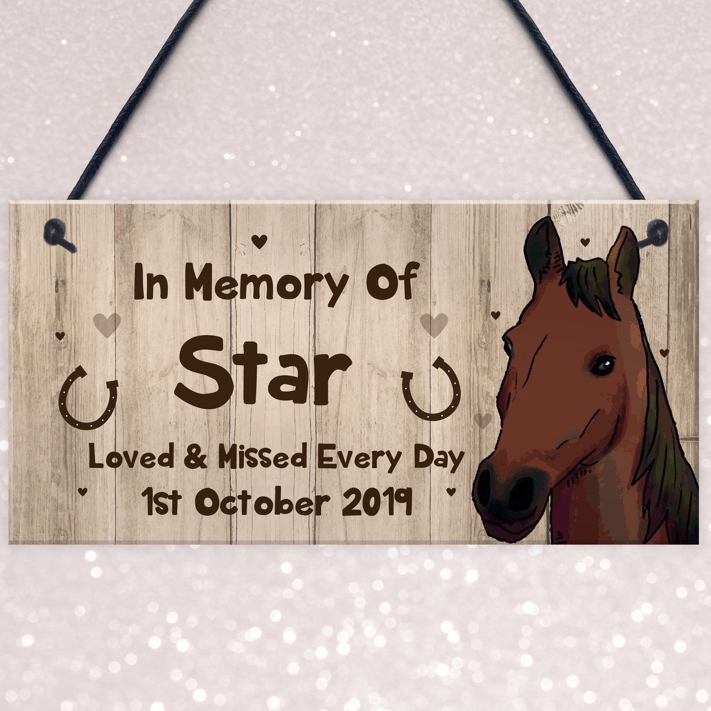Pet Memorial Plaque Personalised In Memory Plaque Stable Sign