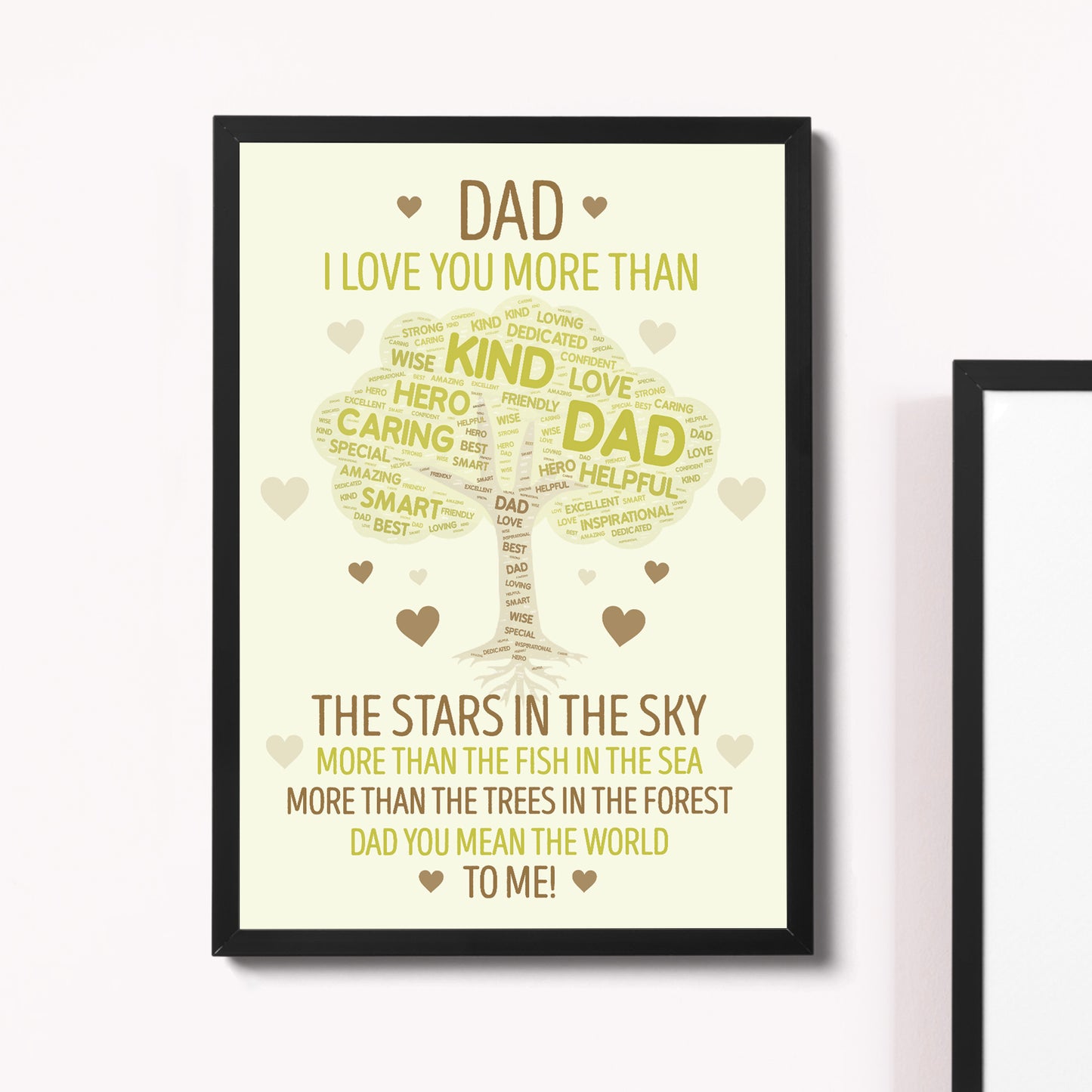 Fathers Day Gifts For Dad Framed Print Dad Birthday Gift Son