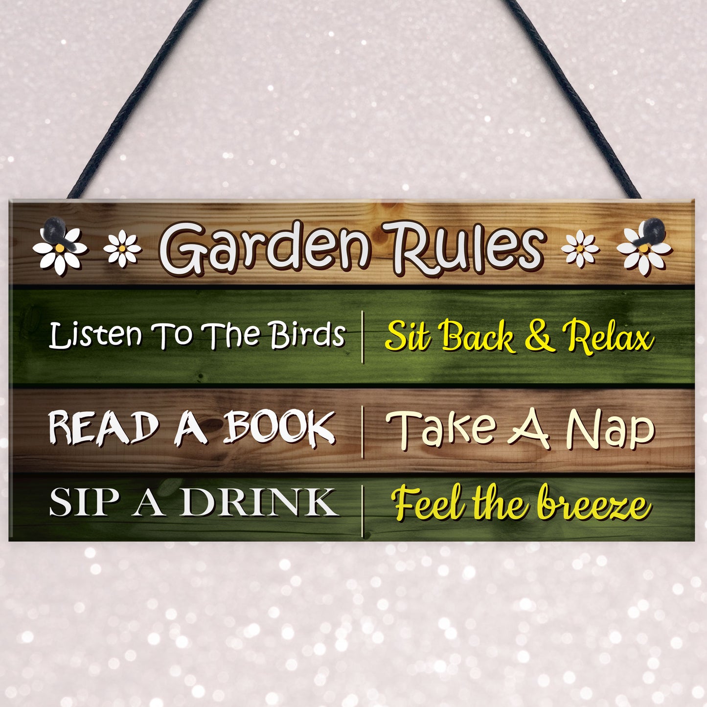 Garden Rules Sign Outdoor Garden Shed Plaques Funny Outdoors