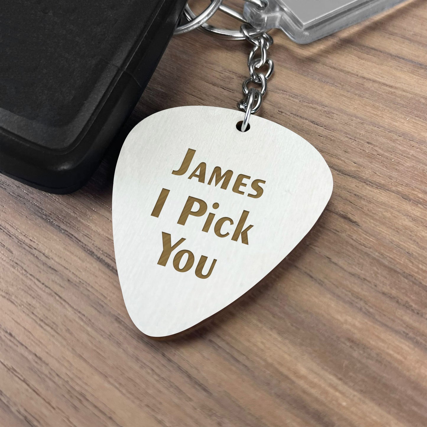 Personalised Guitar Plectrum Pick I PICK YOU Engraved Birthday