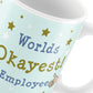 Worlds Okayest Employee Funny Colleague Mug Leaving New Job