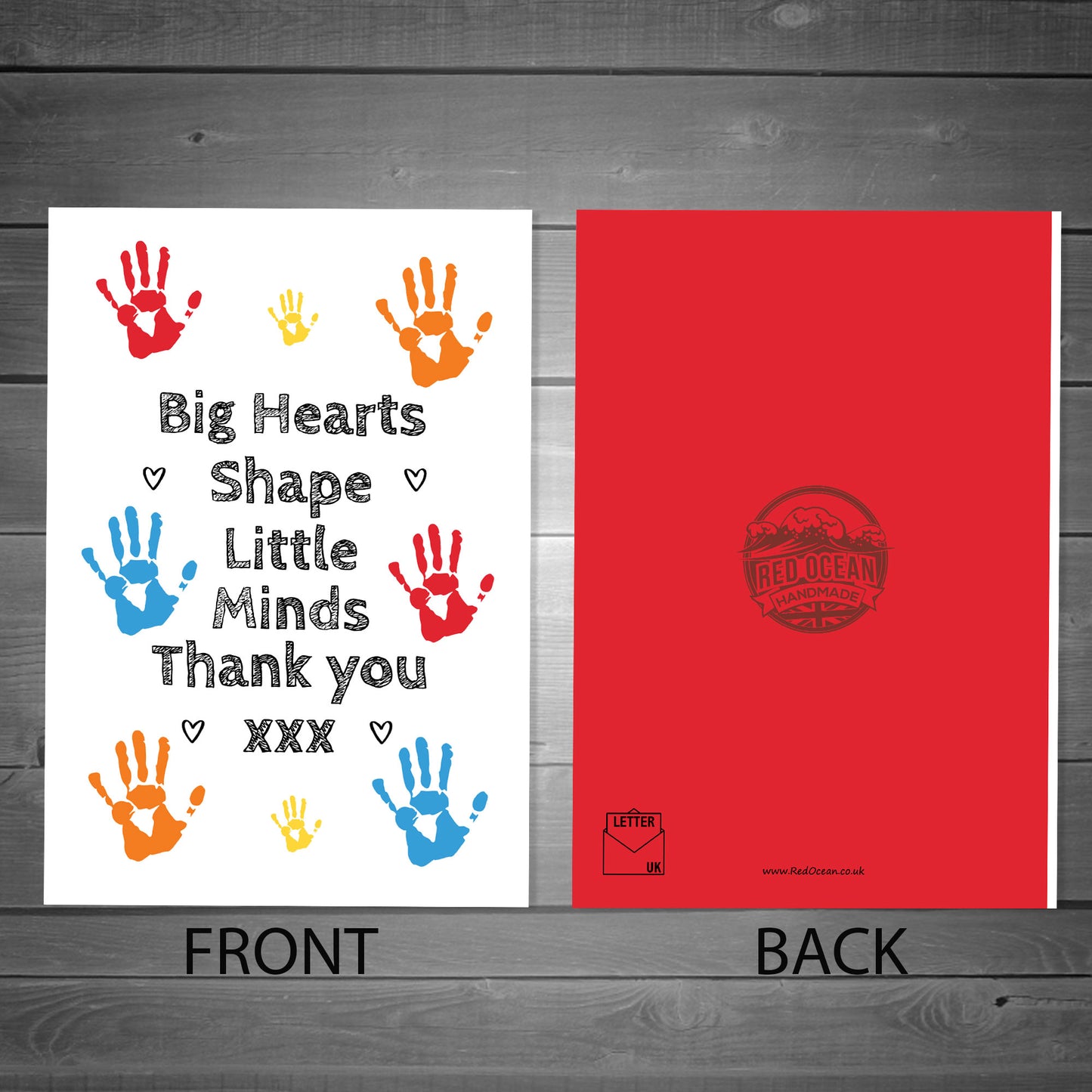 Thank You Gift Card For Teacher Leaving School Nursery Card