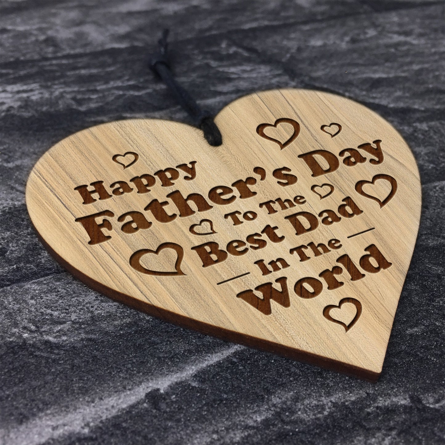 Fathers Day Gift For The Best Dad Engraved Heart Dad Gifts