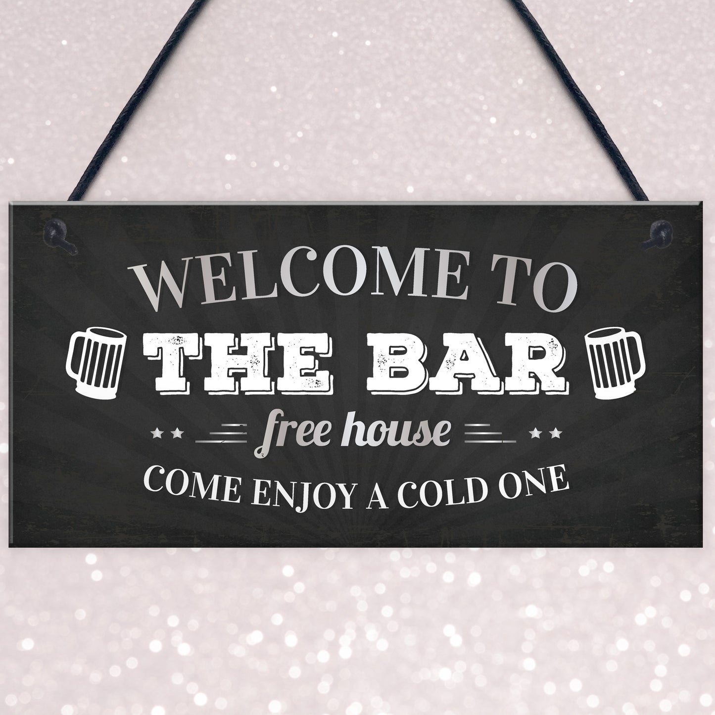 Welcome Pub Beer Bar Funny Wall Sign Gift Present Landlord