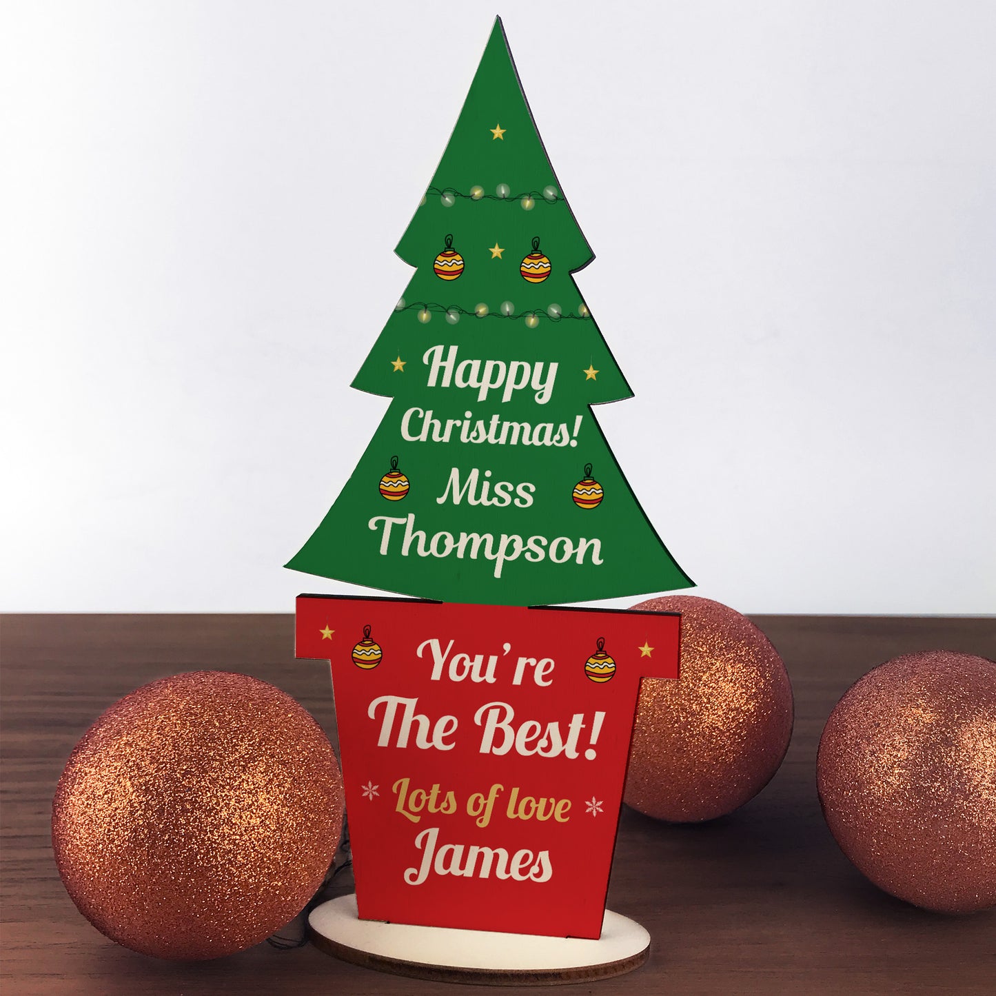 Christmas Gift For Teacher Assistant Personalised Thank You Gift