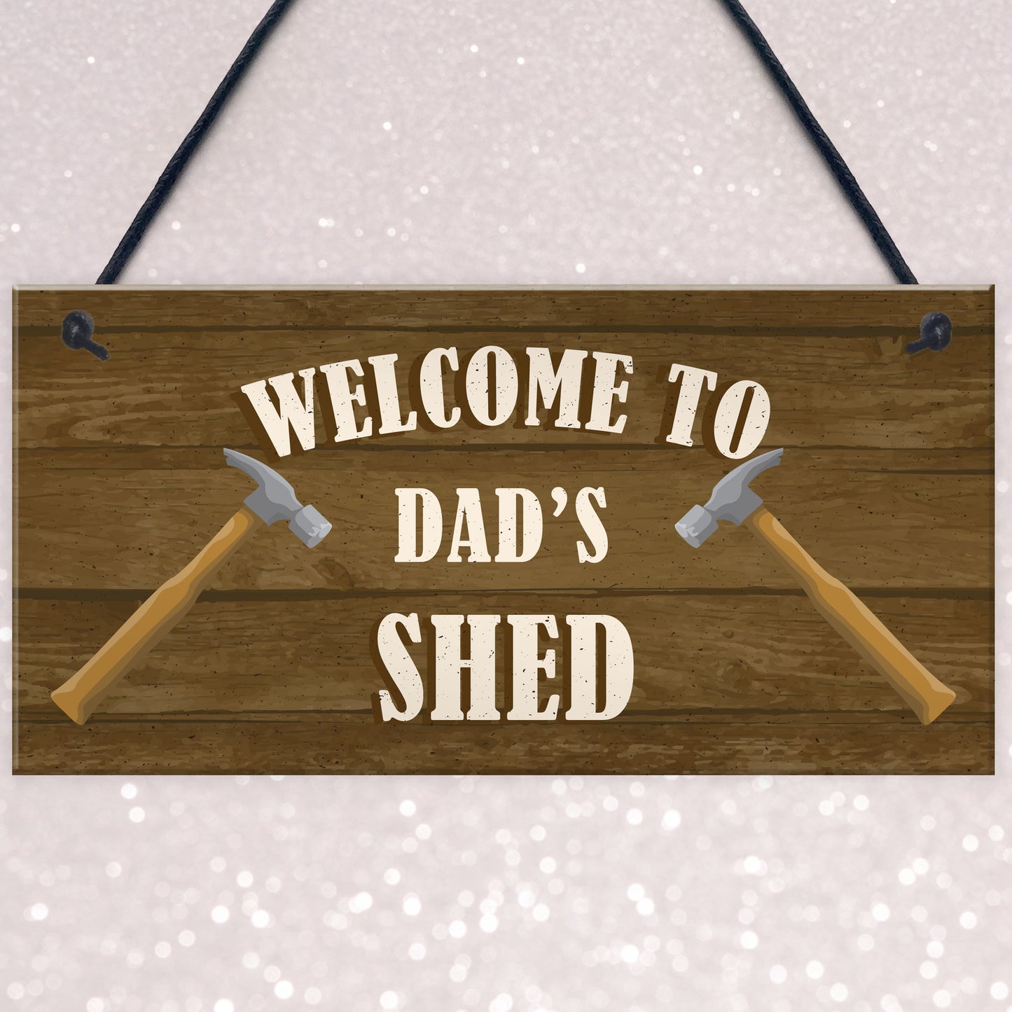 PERSONALISED Shed Sign Wood Effect Man Cave Tool Shed Sign