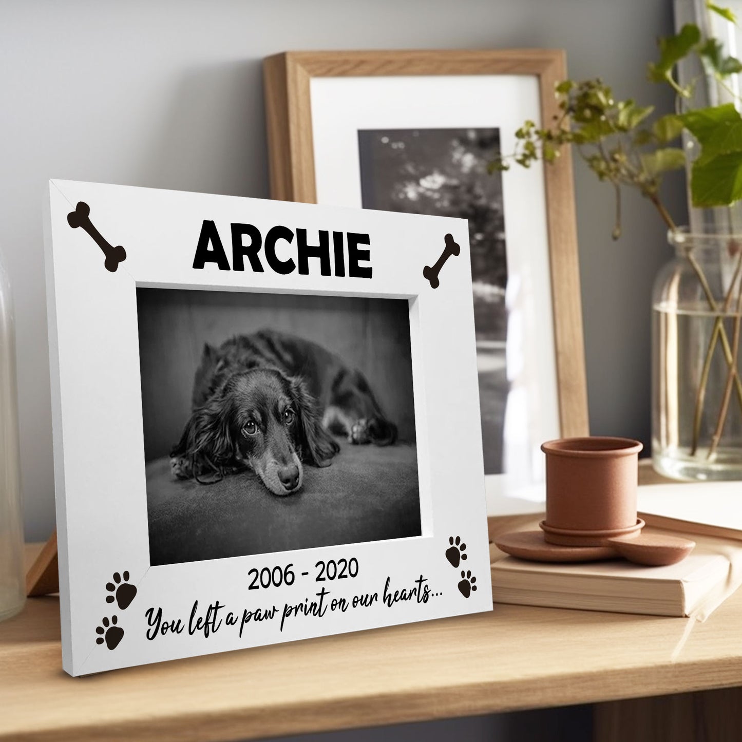 Memorial Photo Frame For Dog Personalised Photo Frame Keepsake