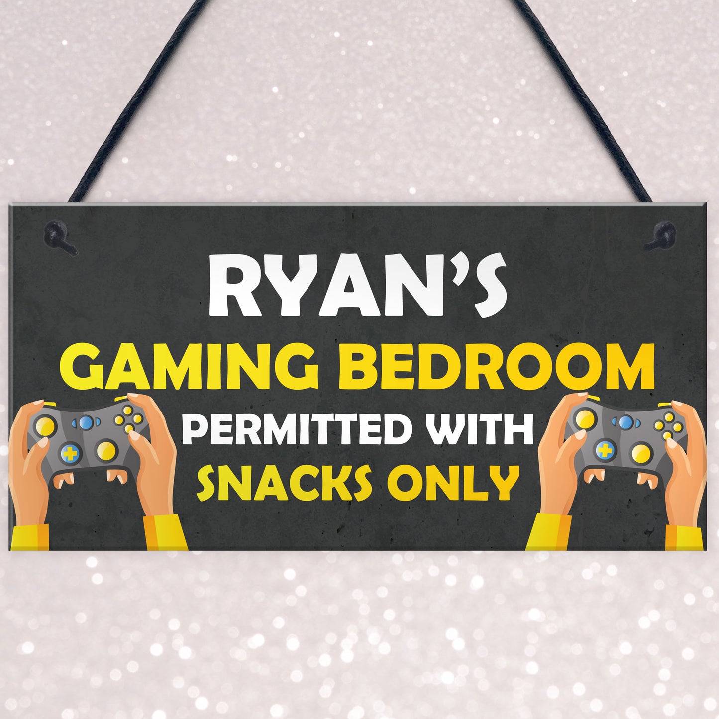 Gaming Bedroom Sign Personalised Gamer Gift Bedroom Sign For Boy