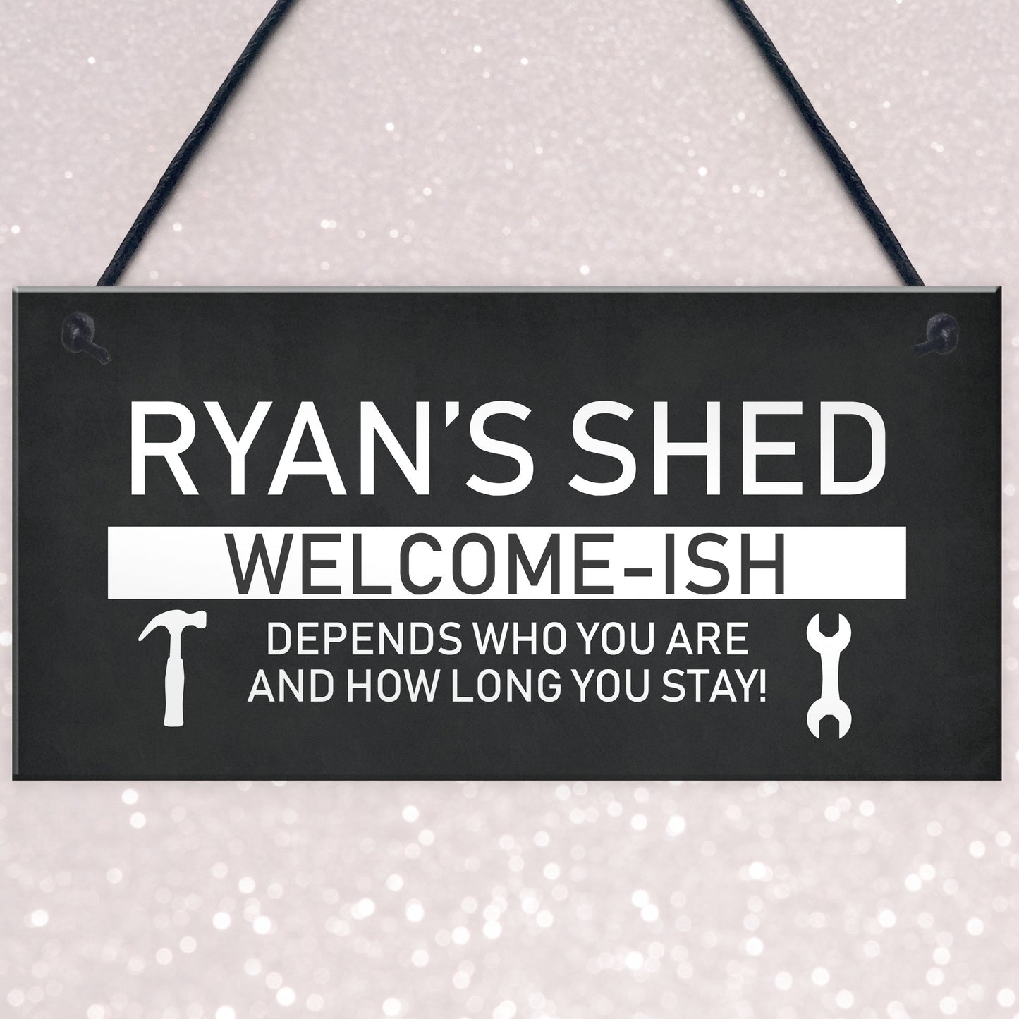 Funny Shed Sign Personalised Welcome Sign For Shed Man Cave