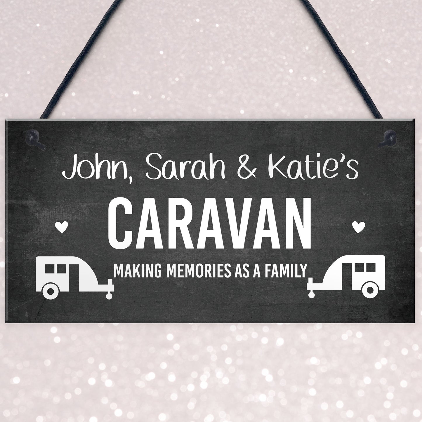 Caravan Personalised Custom Text Decor Sign Novelty Campervan