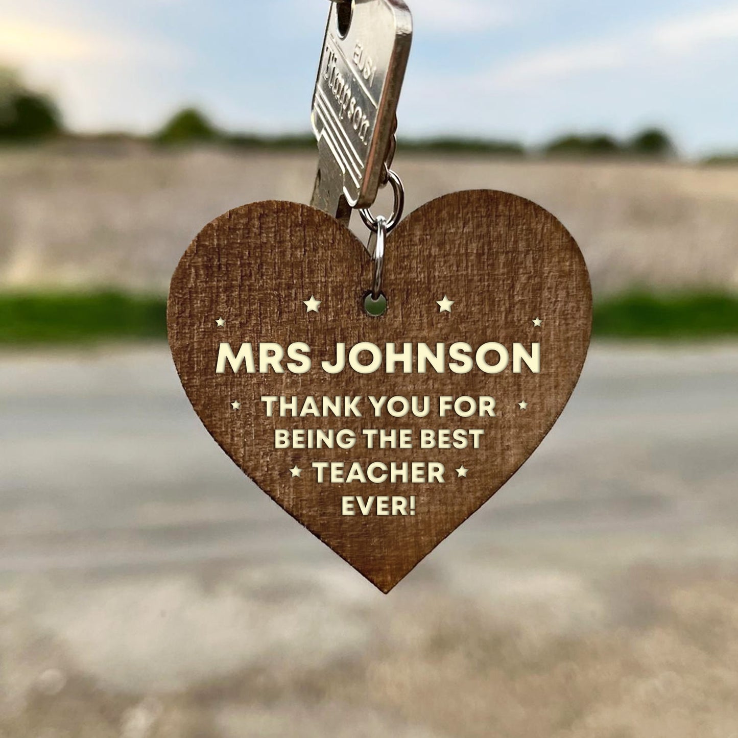 Special Thank You Teacher Gift Heart Keyring Teacher Gifts