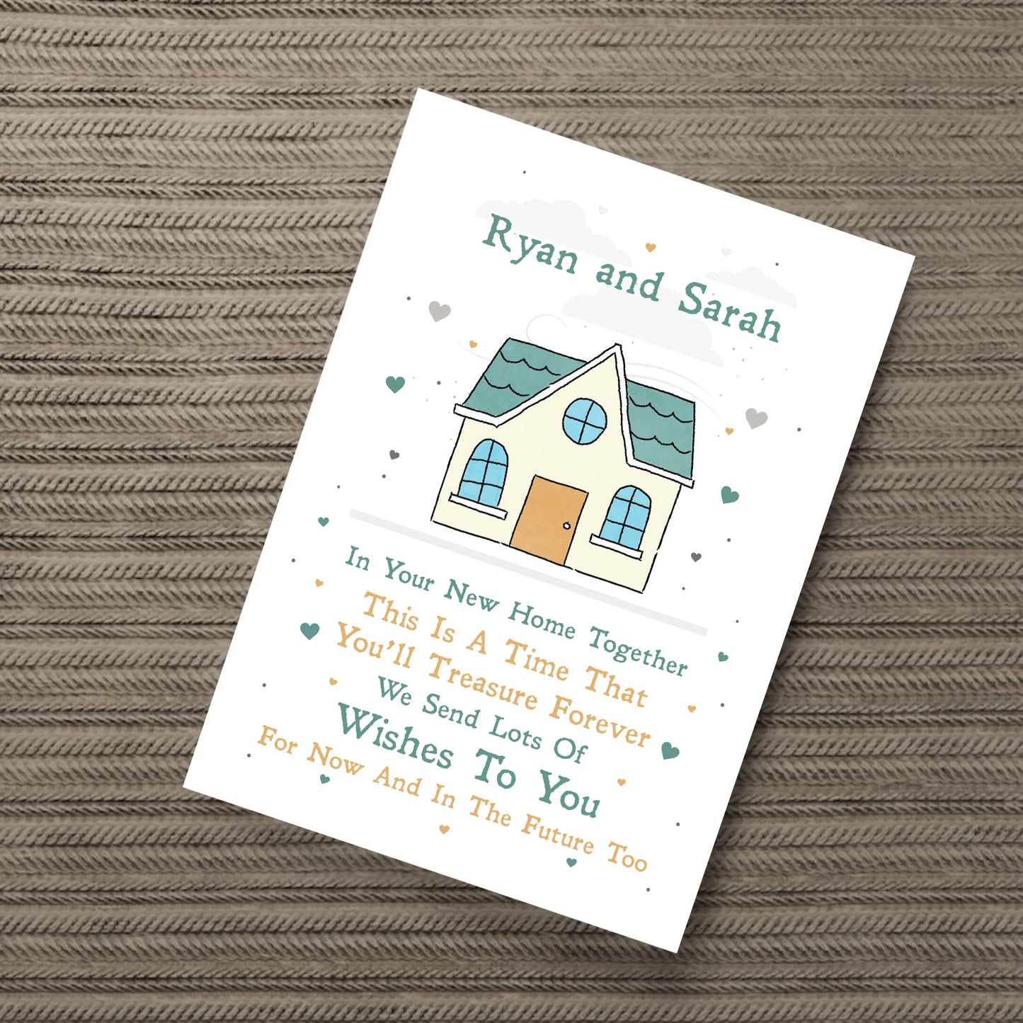 Personalised House Warming Gift First Home Print Congratulations