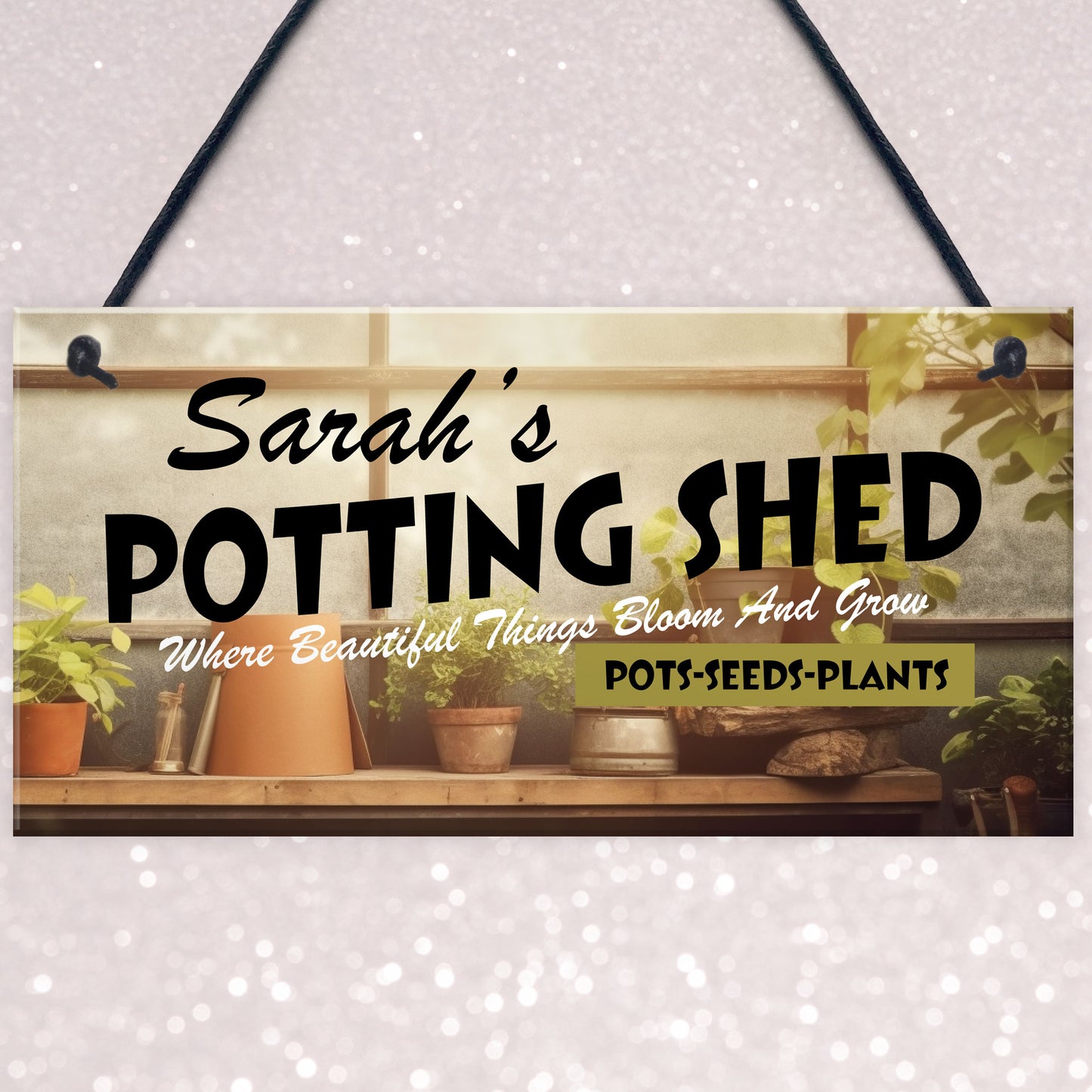 PERSONALISED Potting Shed Sign Greenhouse Sign For Garden