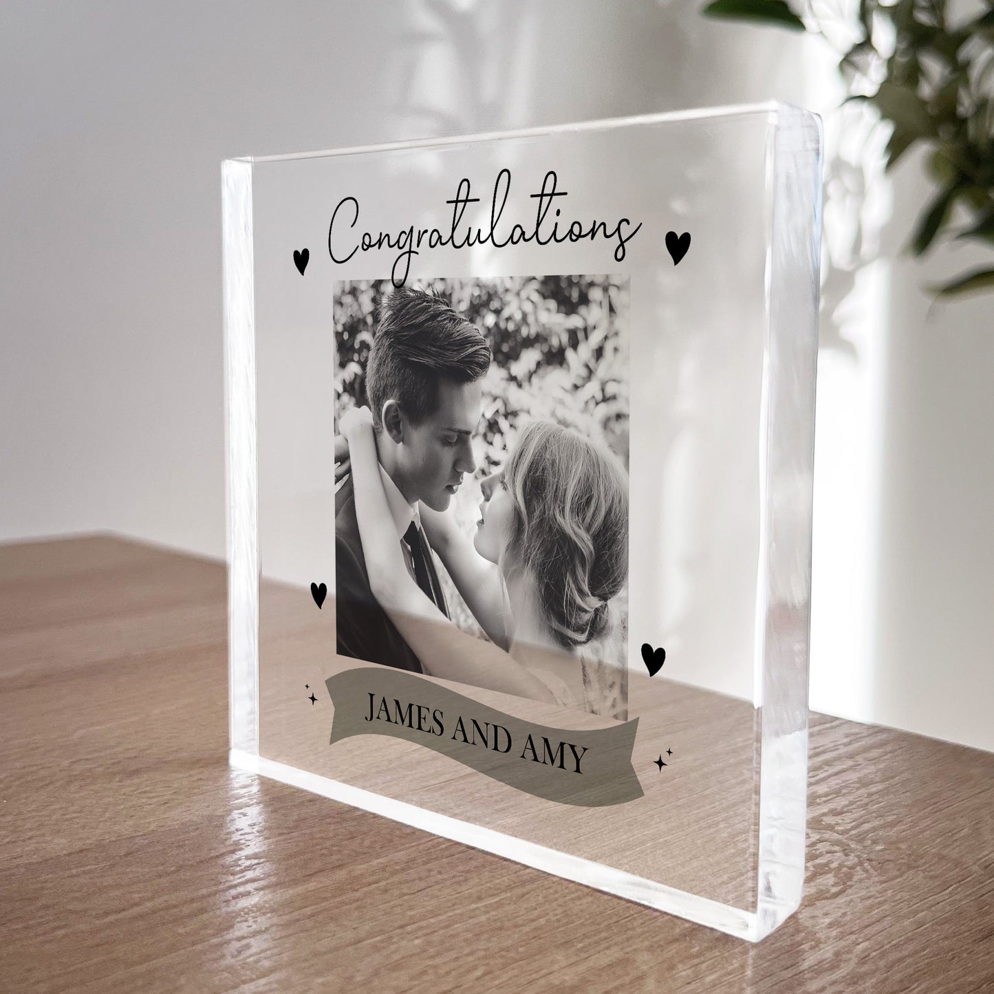 Personalised Marriage Sign Gift For Couple Husband Wife