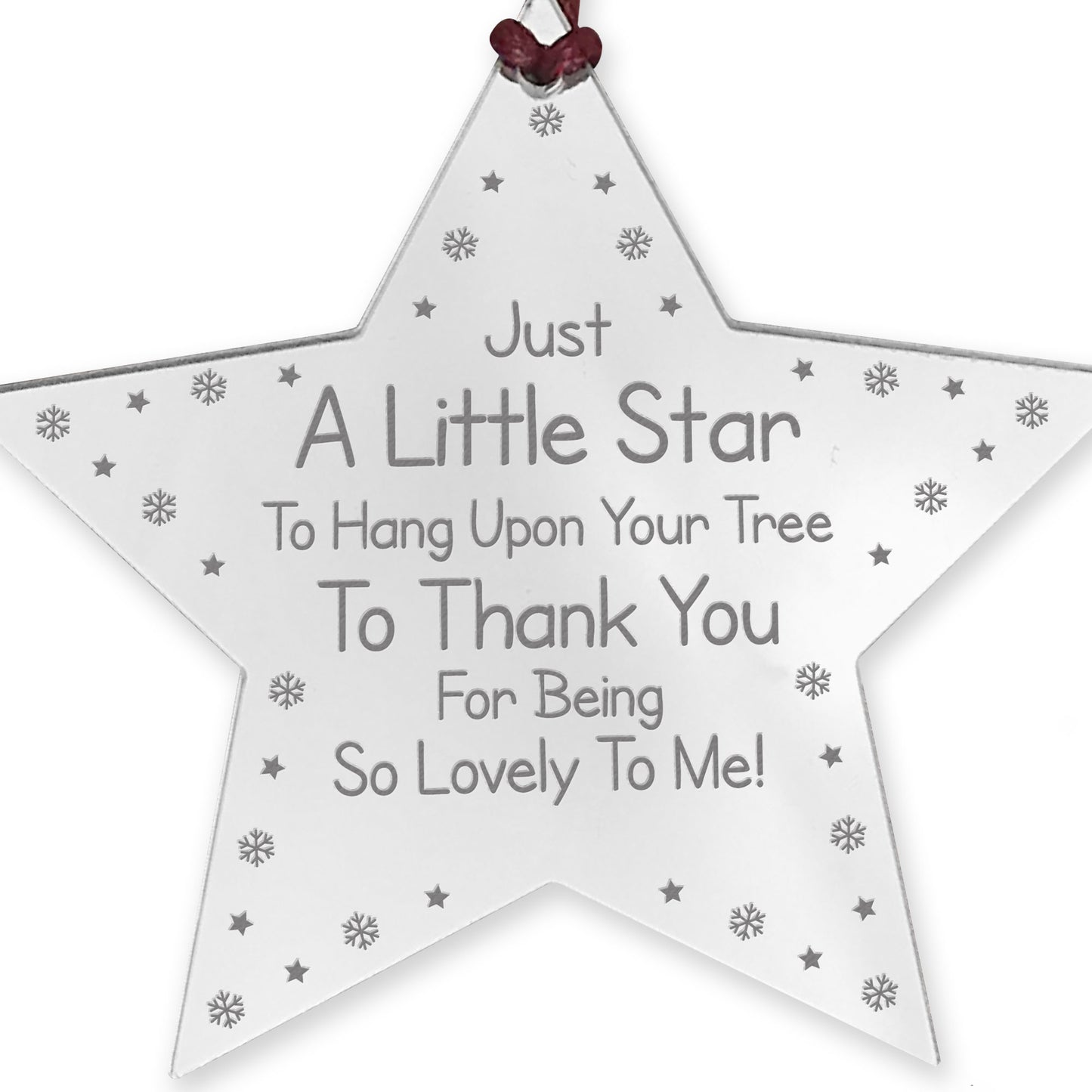 Thank You Christmas Gift For Teacher Assistant Engraved Star