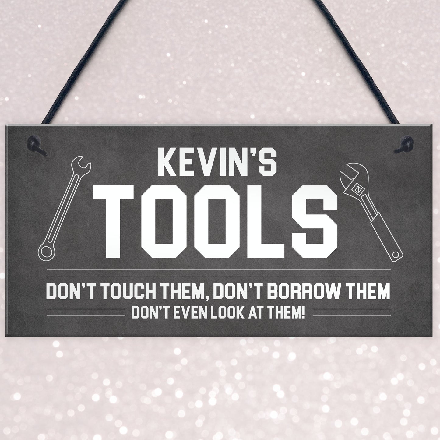 Personalised Tool Sign For Man Cave Shed Garage Gift For Him