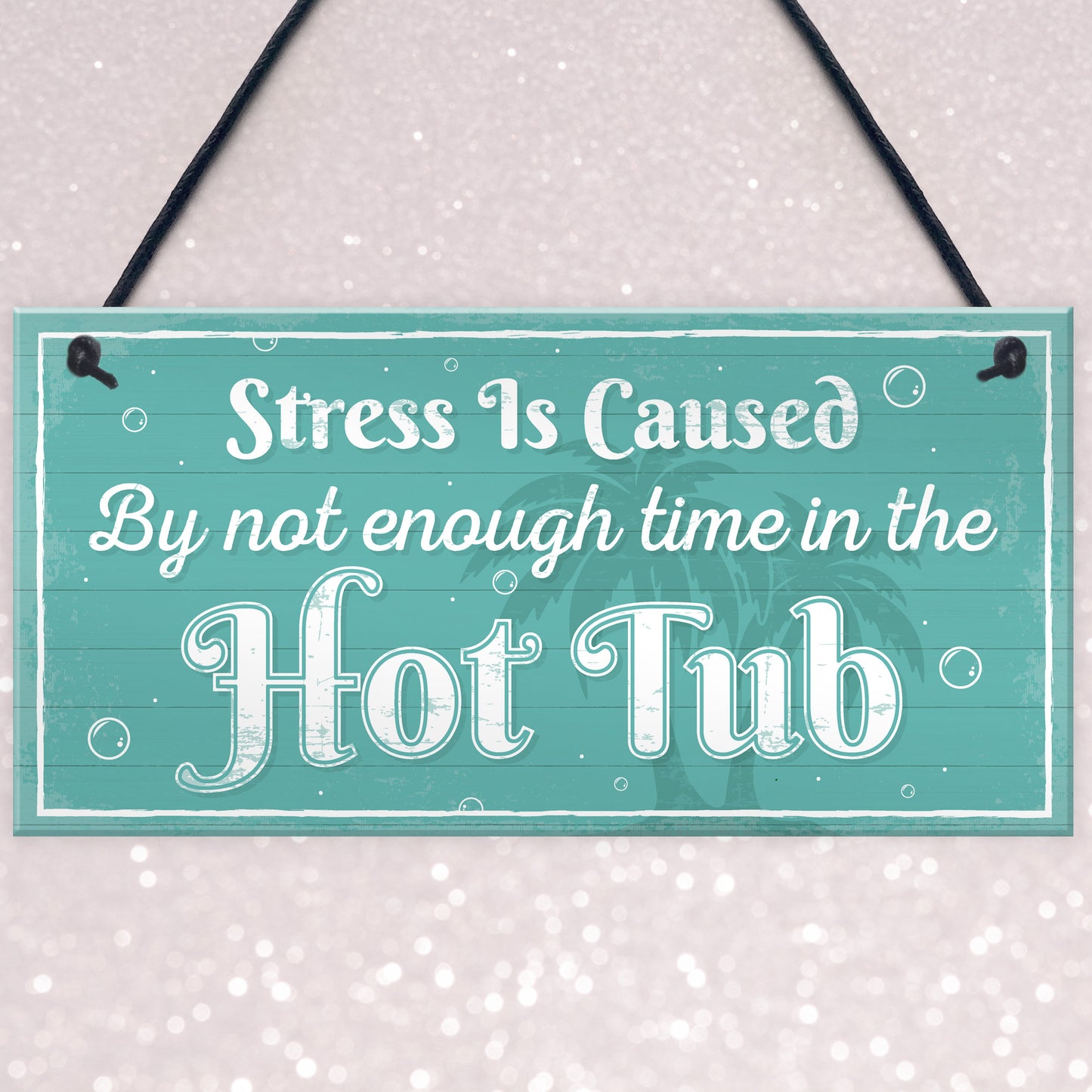 Novelty Hot Tub Welcome Plaque Garden Sign Home Door Wall Gift