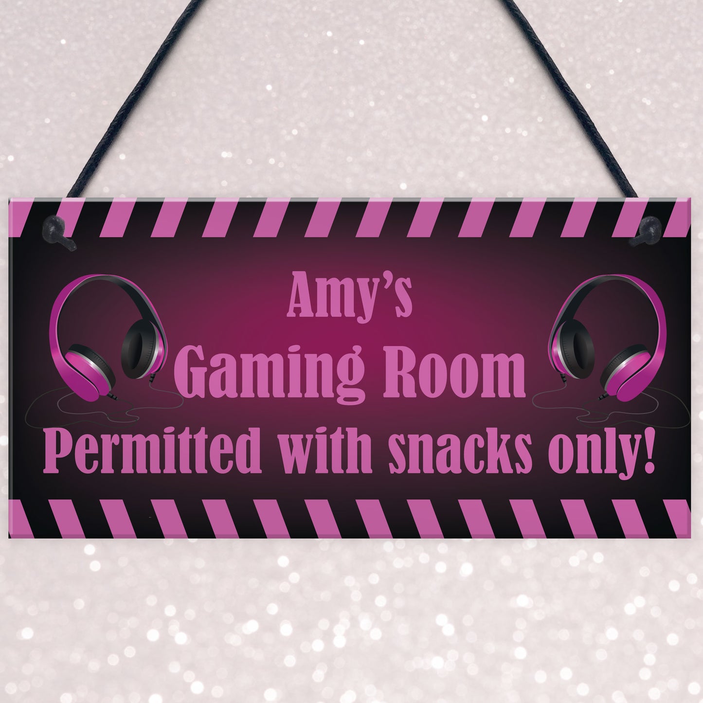 Girls Gaming Room Sign PERSONALISED Gamer Gift For Girl