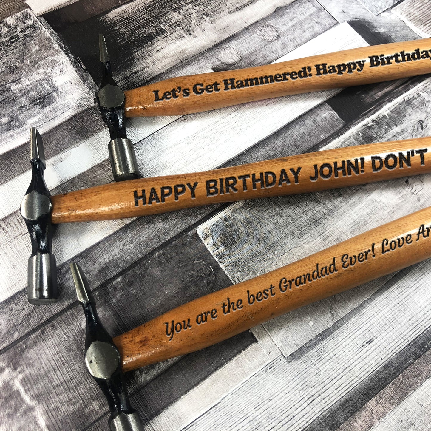 Personalised Funny Engraved Hammer Birthday Gift For Men Novelty