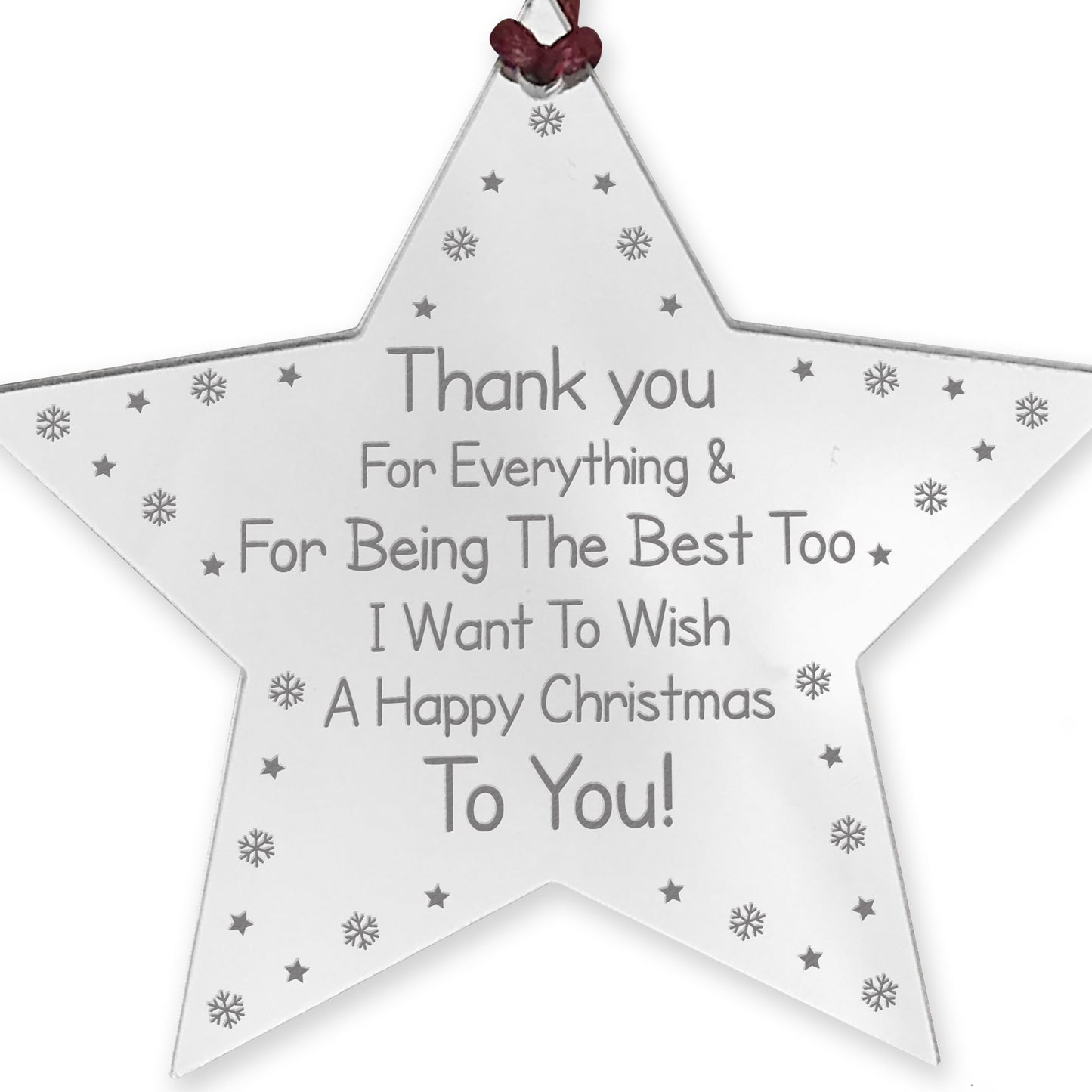 Special Thank You Gift For Teacher Assistant Engraved Star