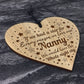 Gift For Nanny Birthday Christmas Engraved Heart LOVE Gift