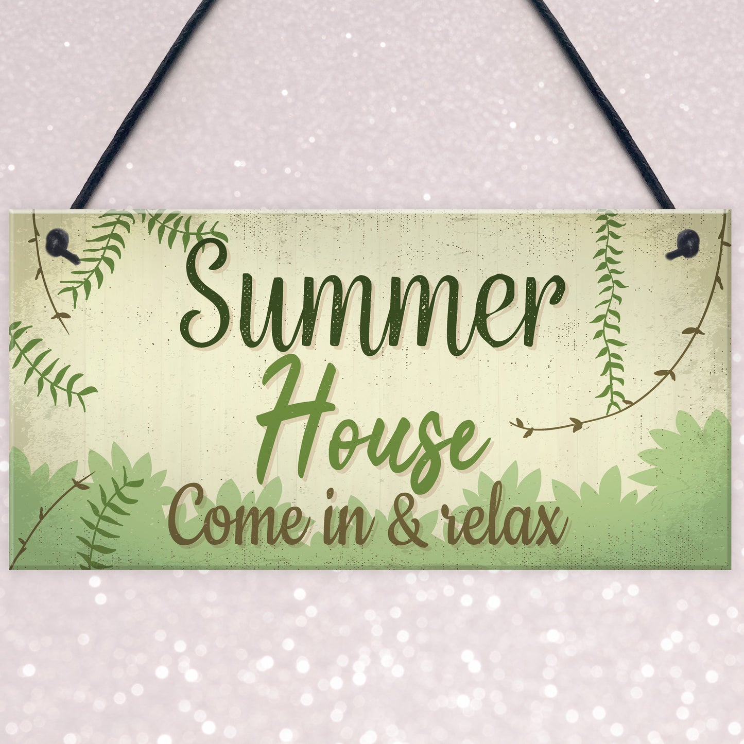 Summer House Plaque Shed Garden Sign Decor Mum Dad Nan Gift