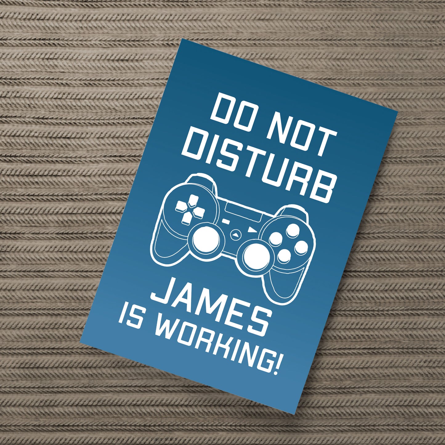 Gaming Poster Personalised Man Cave Boys Bedroom Sign Funny