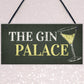 Gin Palace Sign Garden Shed Man Cave Home Bar Pub Plaque Gifts