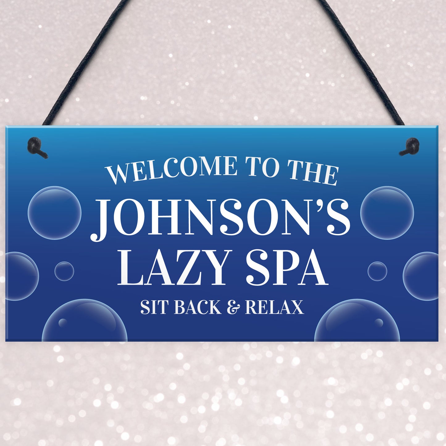 LAZY SPA Sign Personalised Hot Tub Sign For Outdoor Accessories