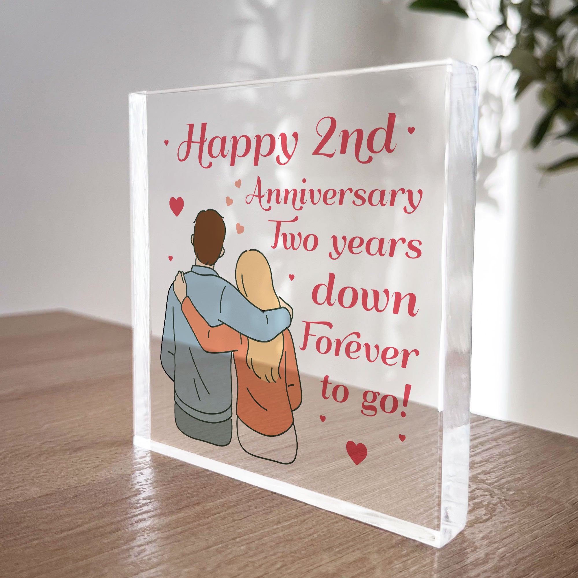 Buy PERSONALIZED 2nd Anniversary Gift for Husband, Second Wedding  Anniversary, 2 Year Anniversary, Two Year Anniversary, 2 Years of Marriage  Online in India - Etsy