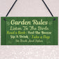 Garden Decor GARDEN RULES Hanging Decor Sign For Shed