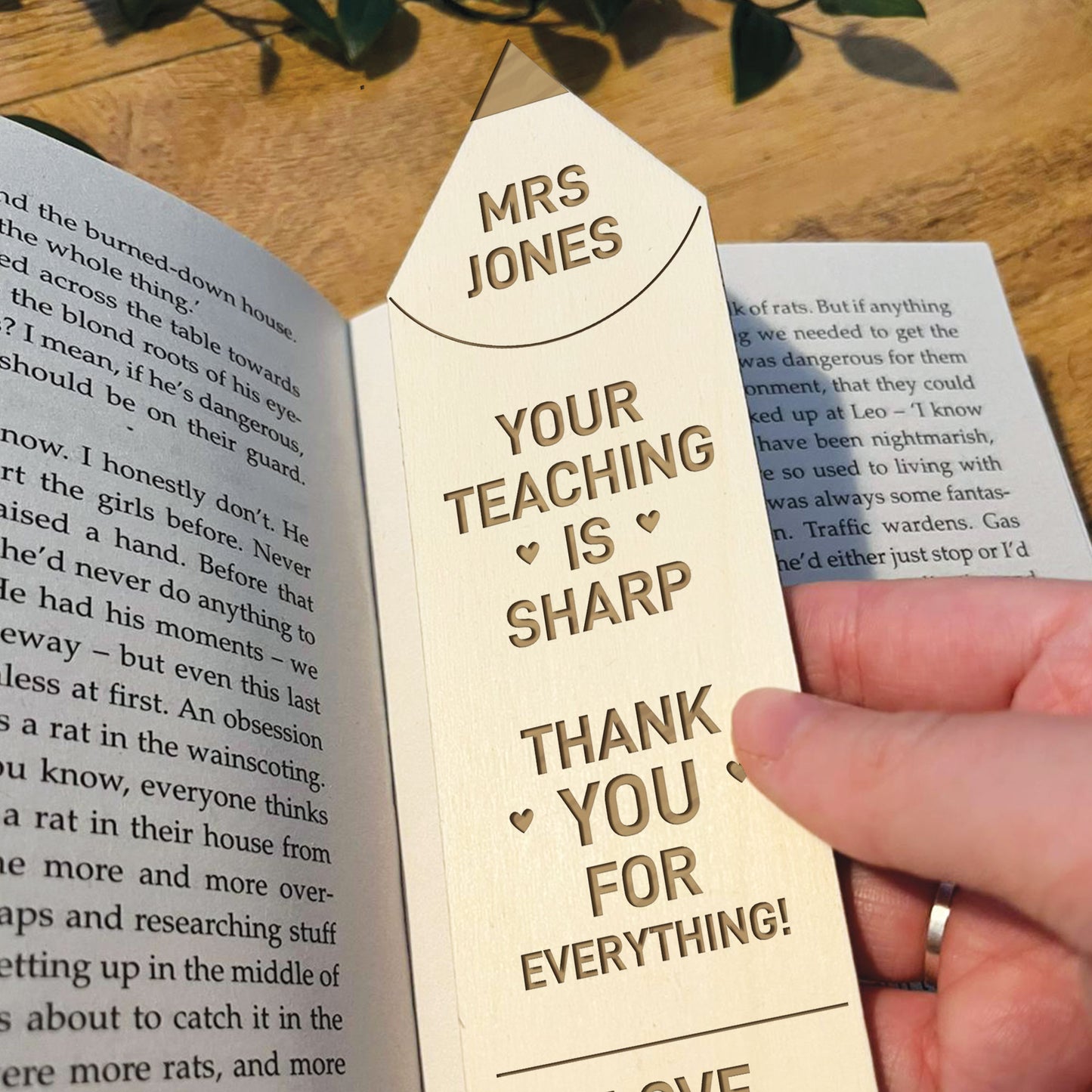 Teacher Appreciation Gifts Personalised Bookmark Teacher Gift