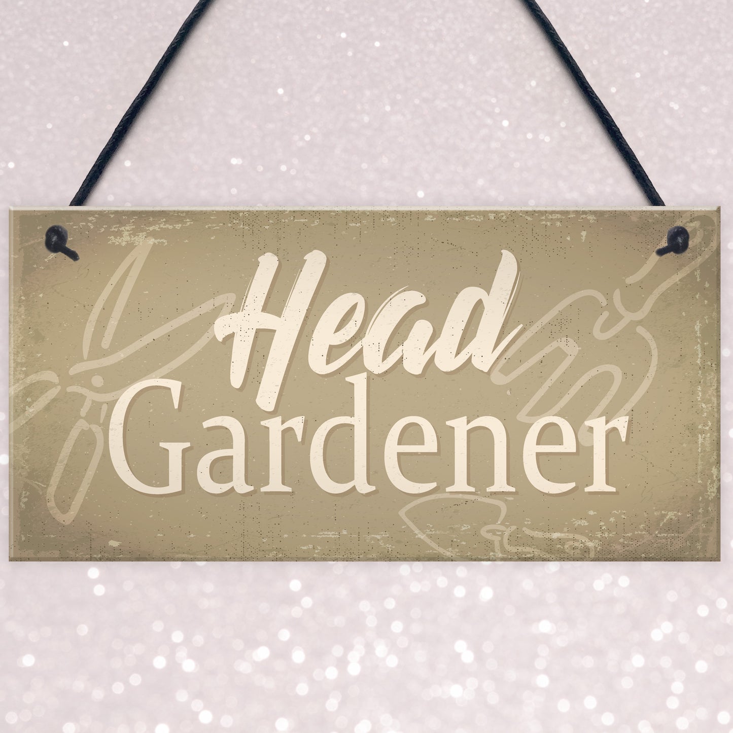 Garden Sign Head Gardener Plaque Garden Shed SummerHouse