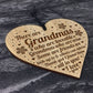 Gift For Grandmother Grandma Engraved Heart Grandma Birthday