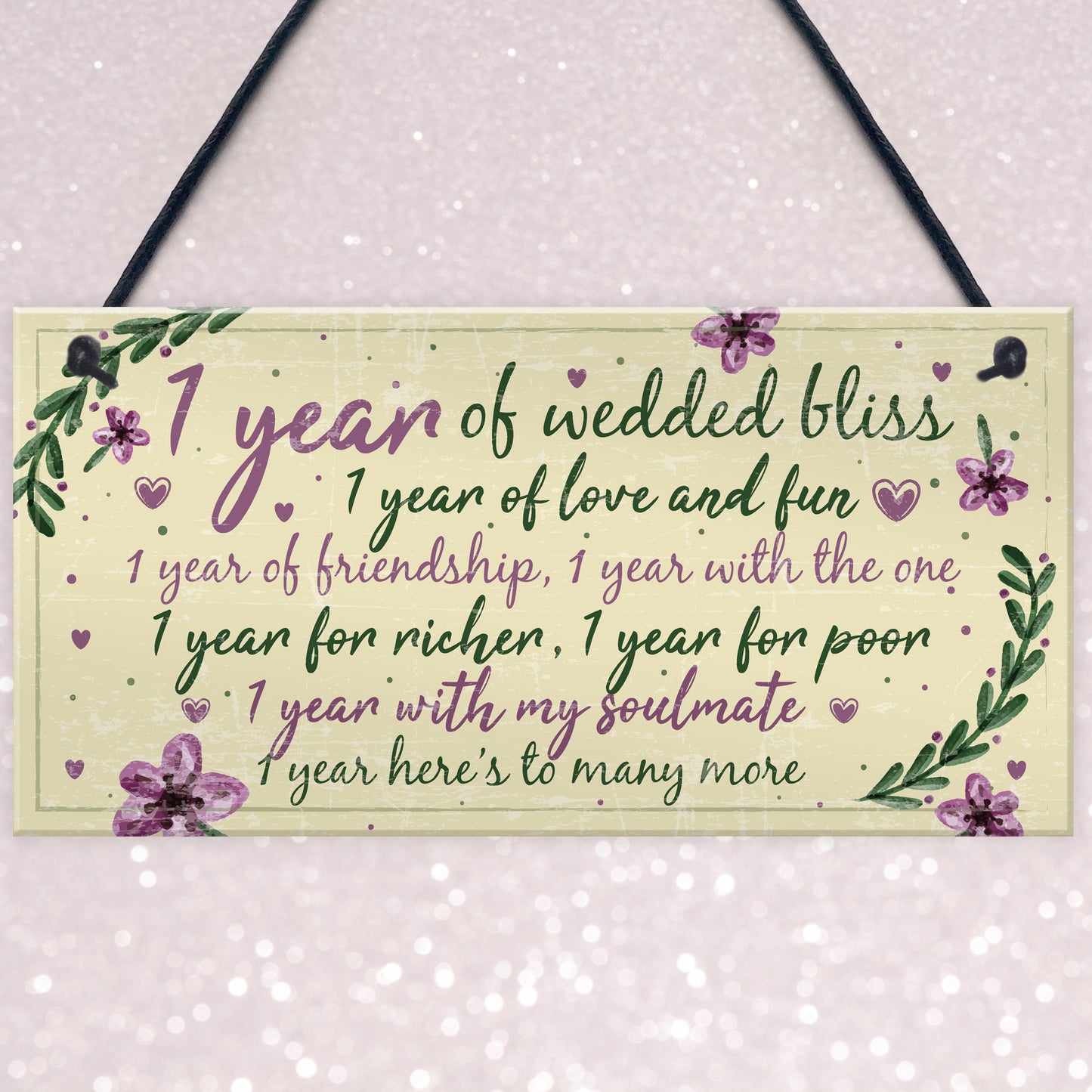 1st Wedding Anniversary Card Gift For Husband Wife First Year