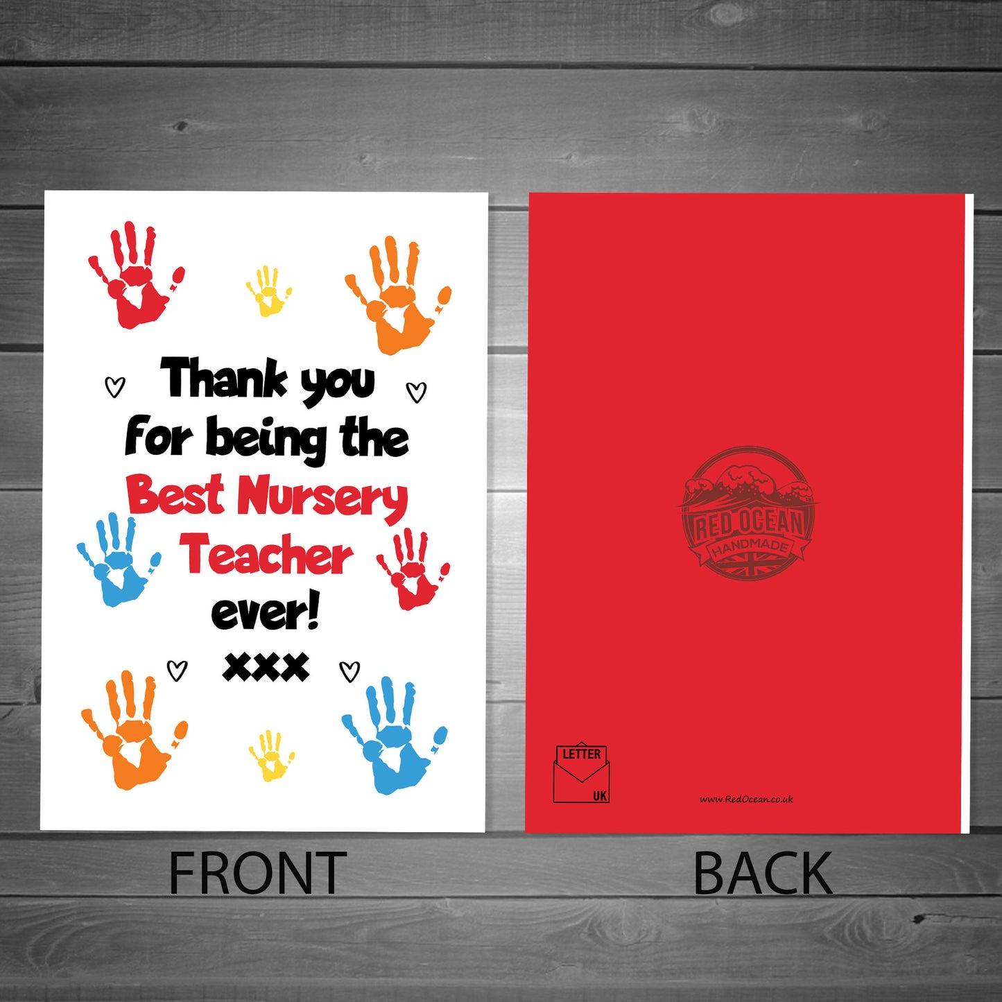 Teacher Card Thank You End Of School Nursery Card Leaving Card