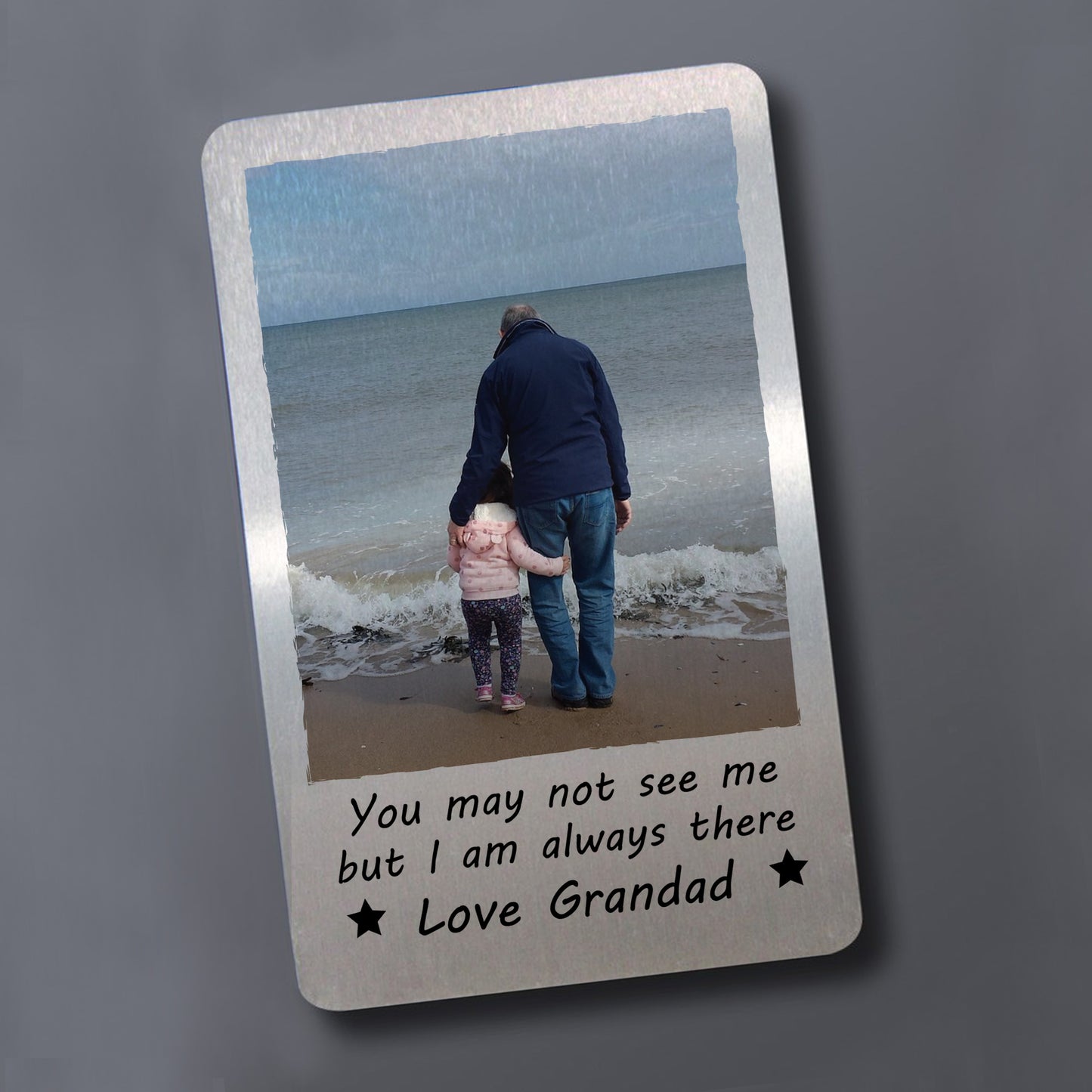 Memorial Gift Personalised Metal Card In Memory Gift