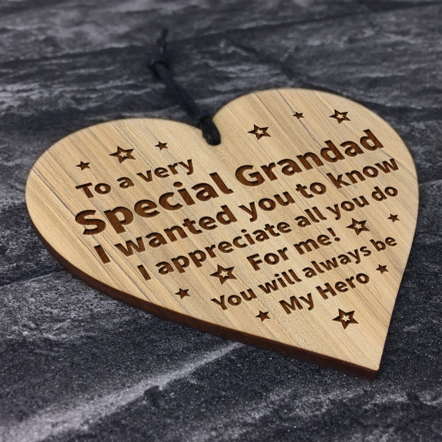 Grandad Gifts Engraved Heart Birthday Fathers Day Gift