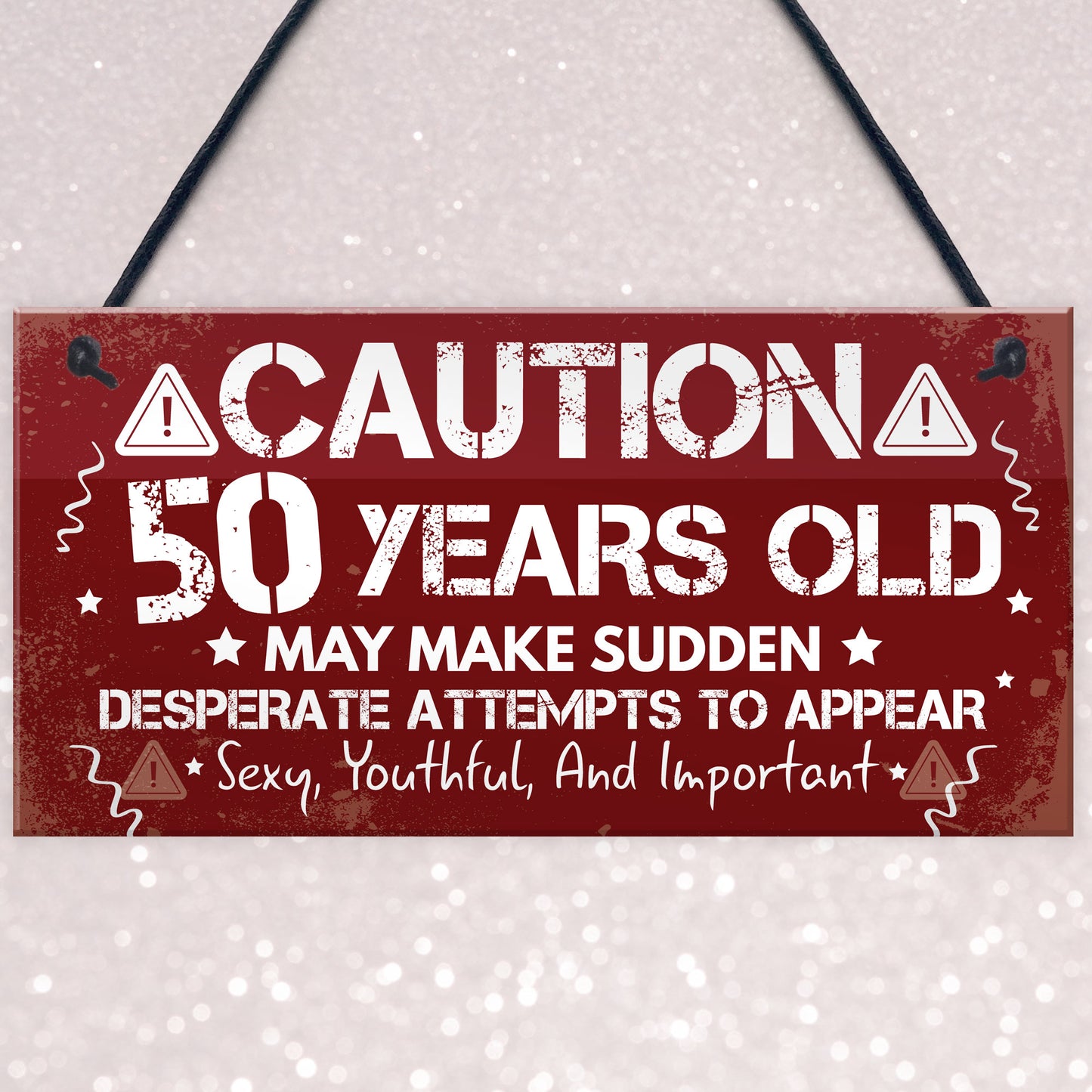 FUNNY 50th Birthday Gift For Mum Dad Nan Grandad 50th Decoration