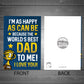 Dad Birthday Fathers Day Card WORLDS BEST DAD Funny Card For Him