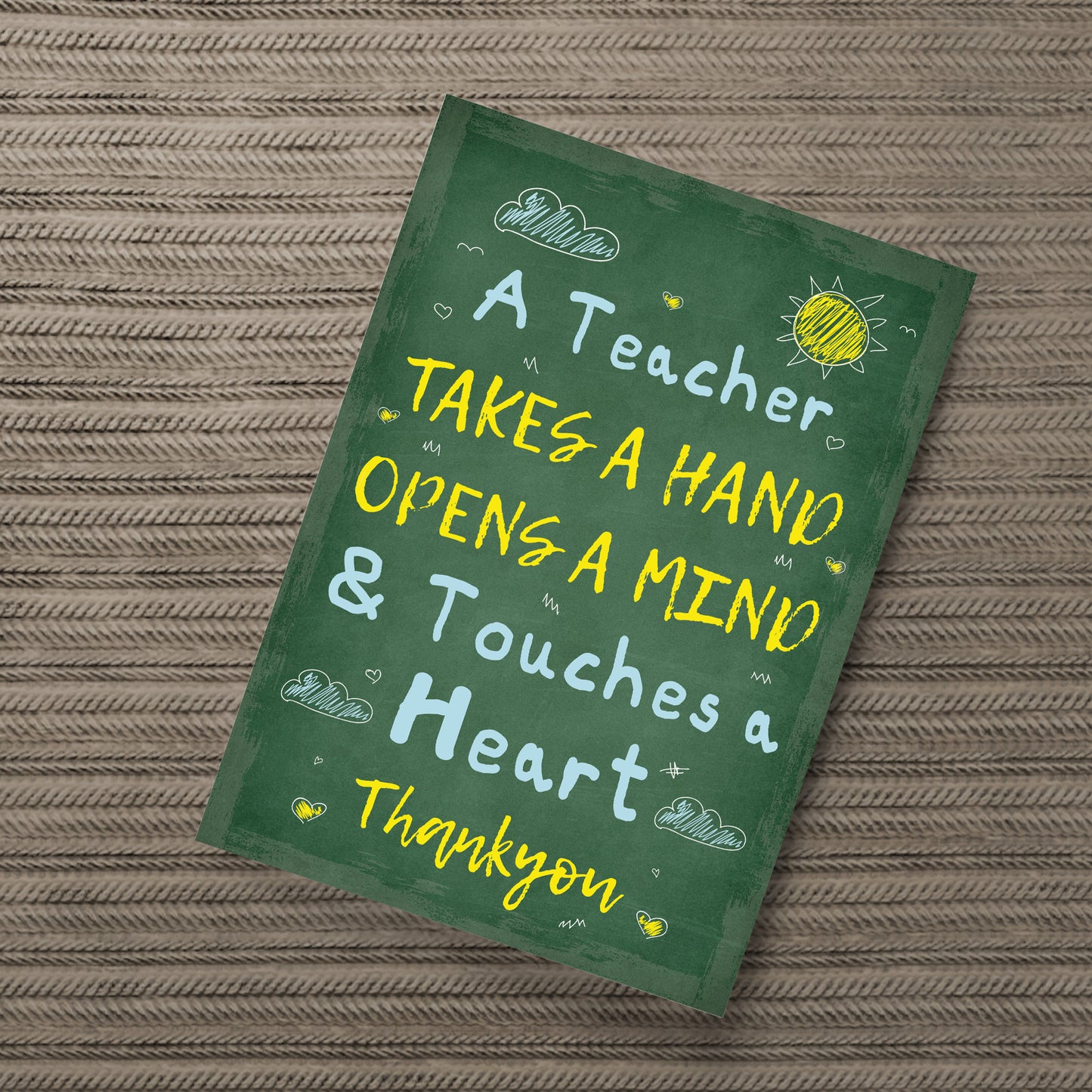 Teacher Poem Print Thankyou Gift For Nursery Teacher Keepsake