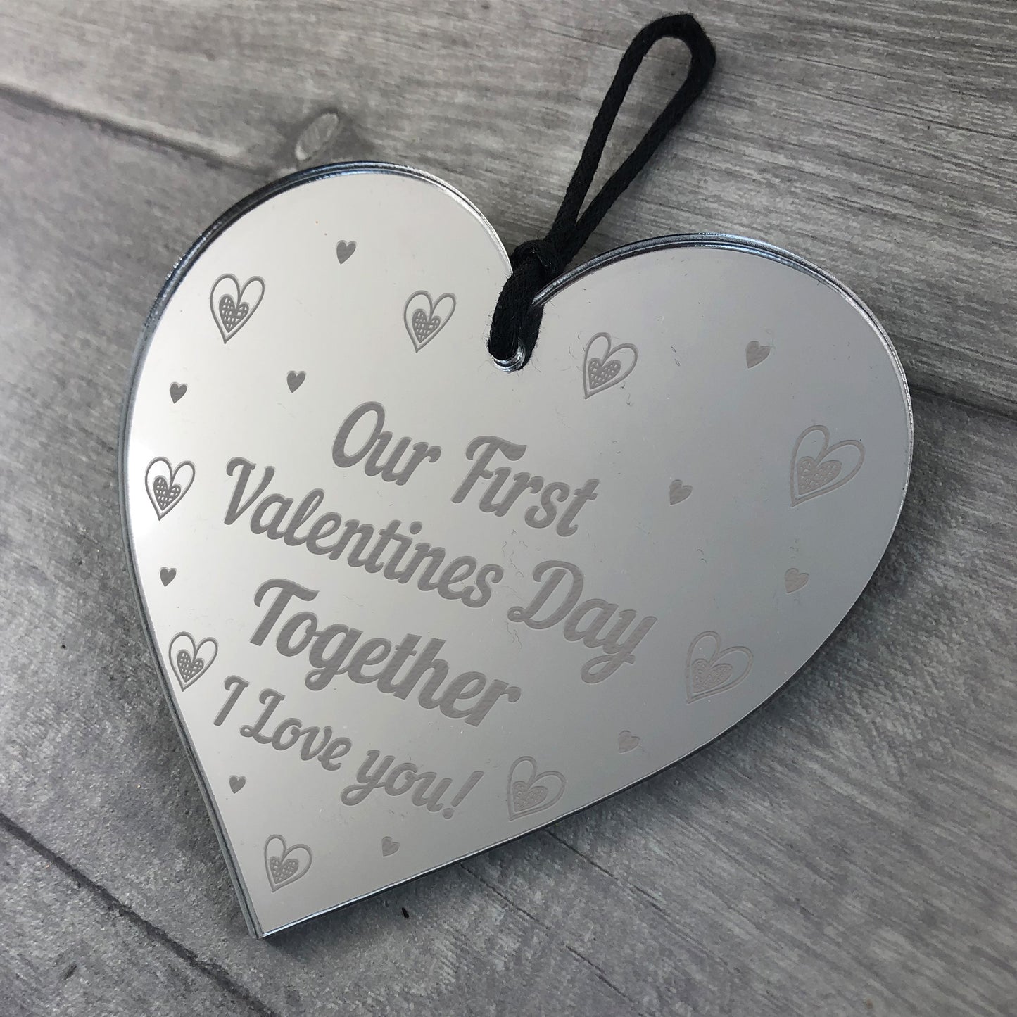 Our First Valentines Day Hanging Heart 1st Valentines Gift