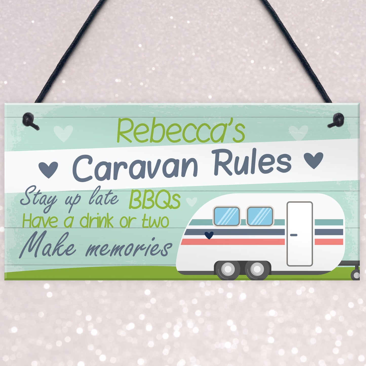 Caravan Sign PERSONALISED Any Name Caravan Camping Camper