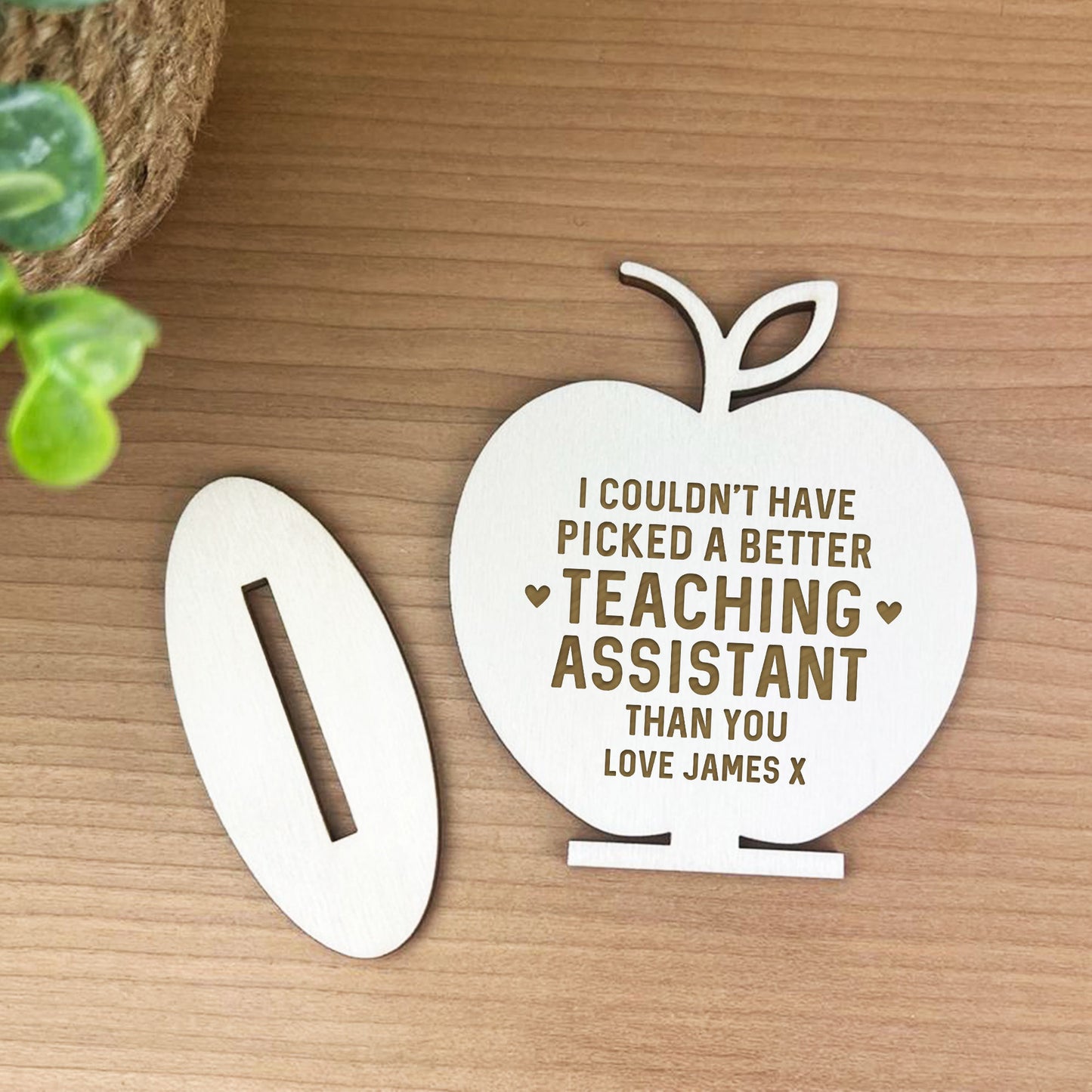 Thank You Gift Teaching Assistant Gifts Personalised Apple