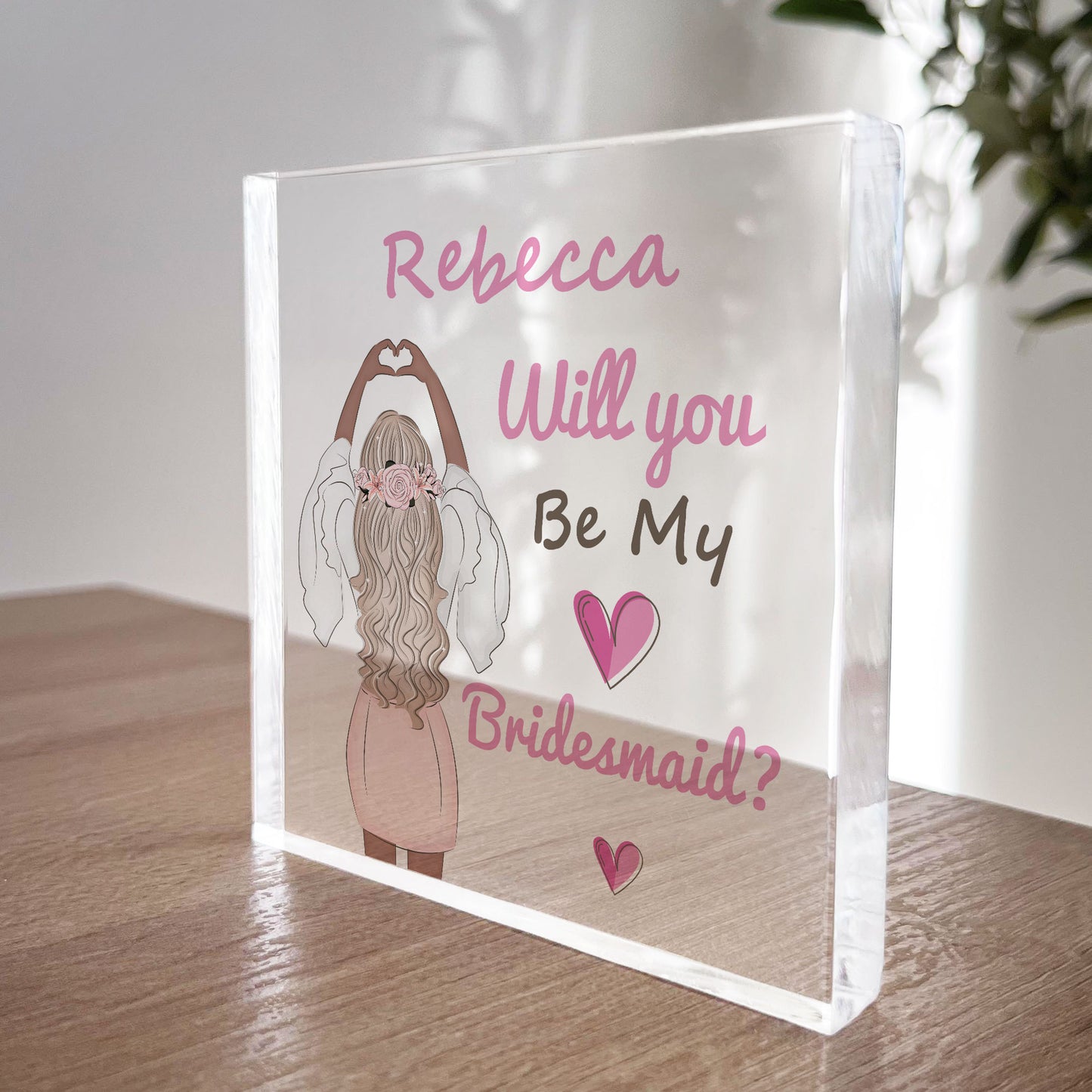 Personalised Will You Be My Bridesmaid Proposal Gift Wedding