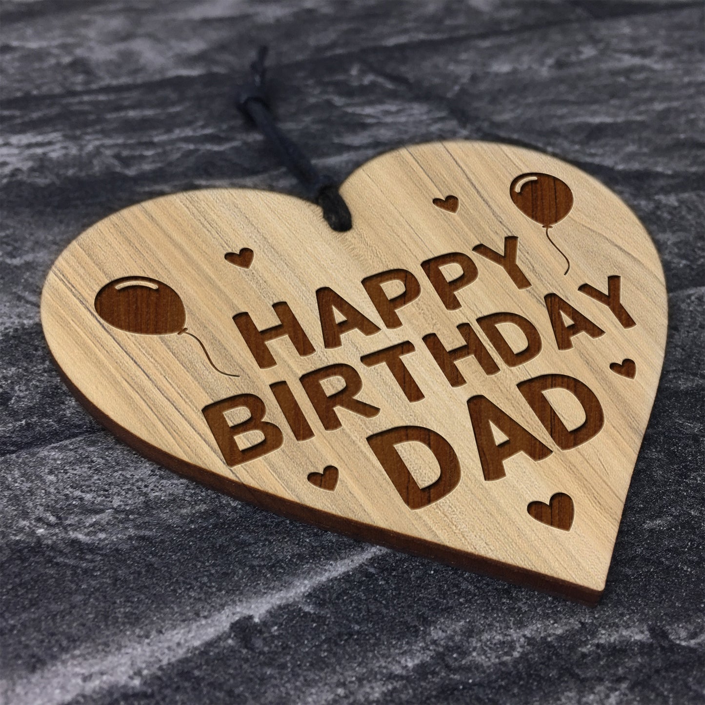 Birthday Gift For Dad Engraved Heart 30th 40th 50th Birthday