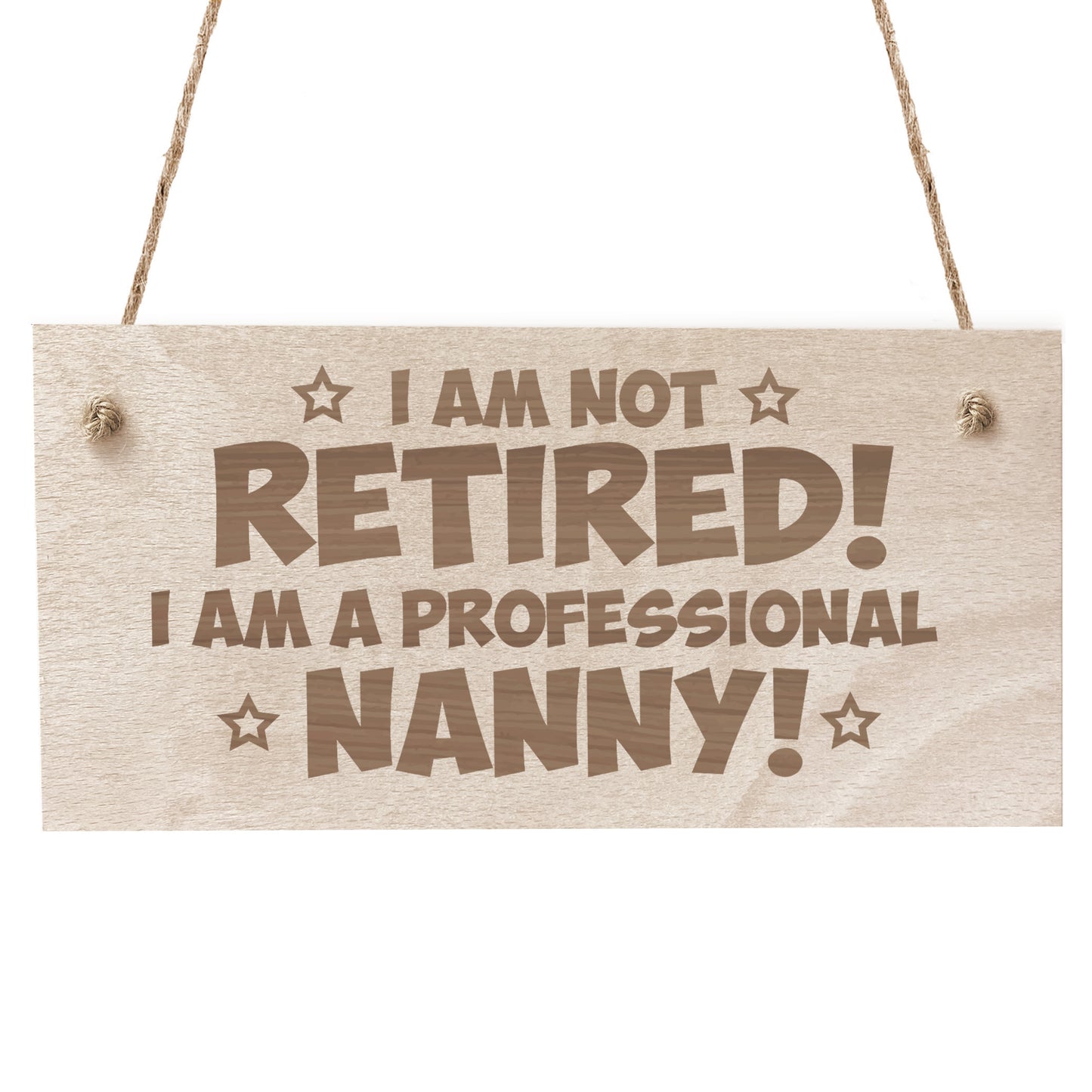 Funny Nanny Gifts Wooden Engraved Plaque Birthday Christmas Gift