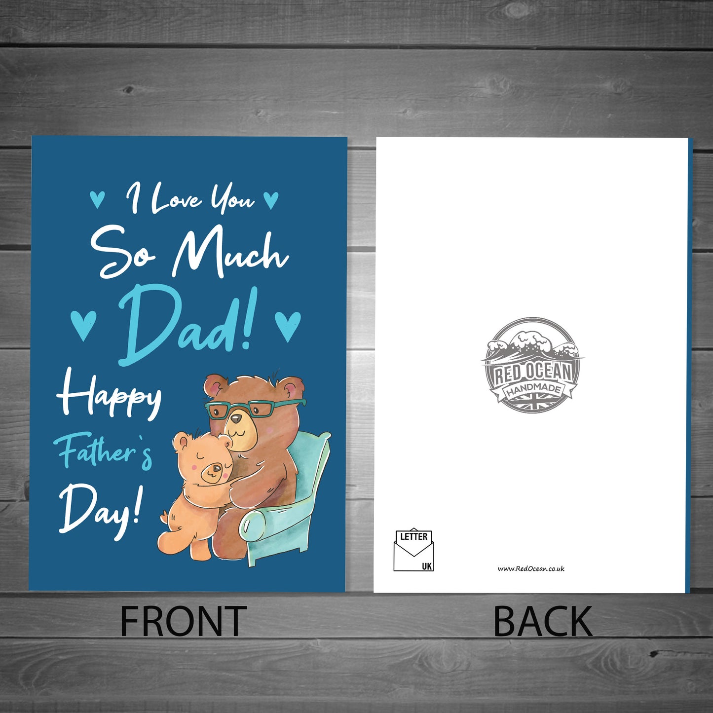 Happy Fathers Day Card For Dad Him Father's Day Card From Child