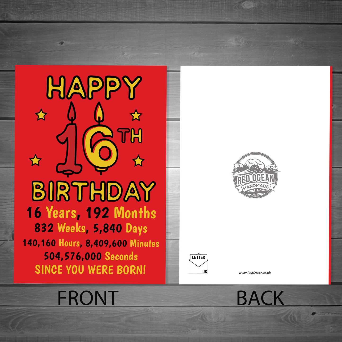 Funny 16th Birthday Card For Him Her Joke Birthday Card For Son